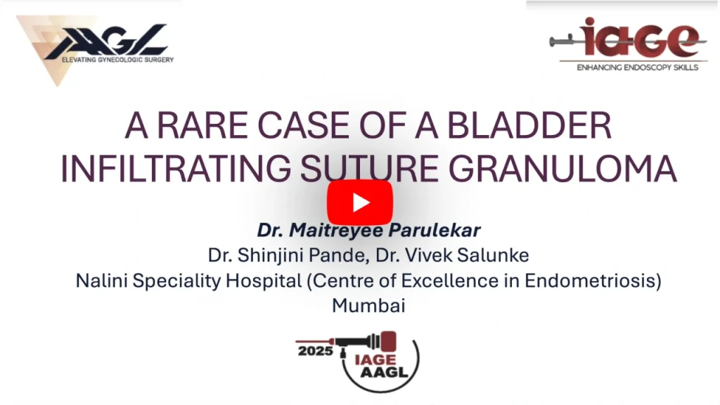 Dr. Maitreyee Parulekar Honoured at IAGE–AAGL Conference 2025 Dr. Maitreyee Parulekar
